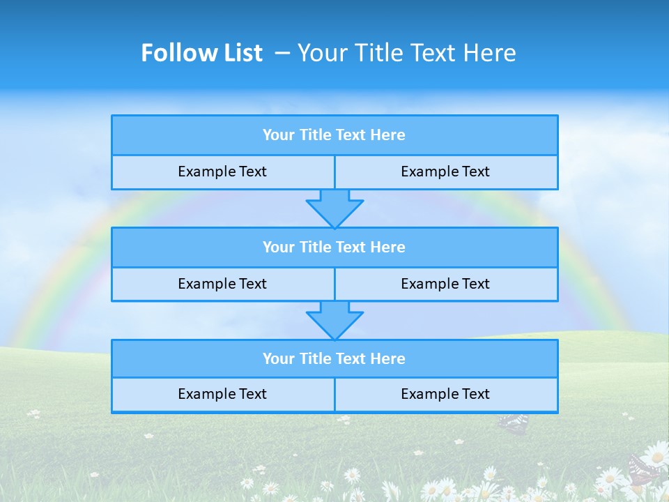 Flower Cloud Green PowerPoint Template