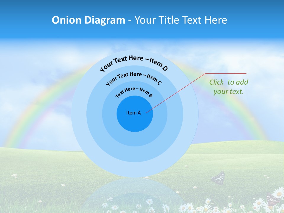 Flower Cloud Green PowerPoint Template