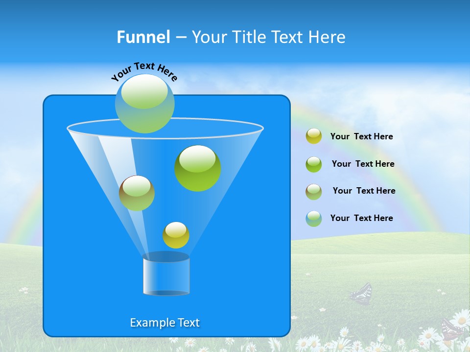 Flower Cloud Green PowerPoint Template