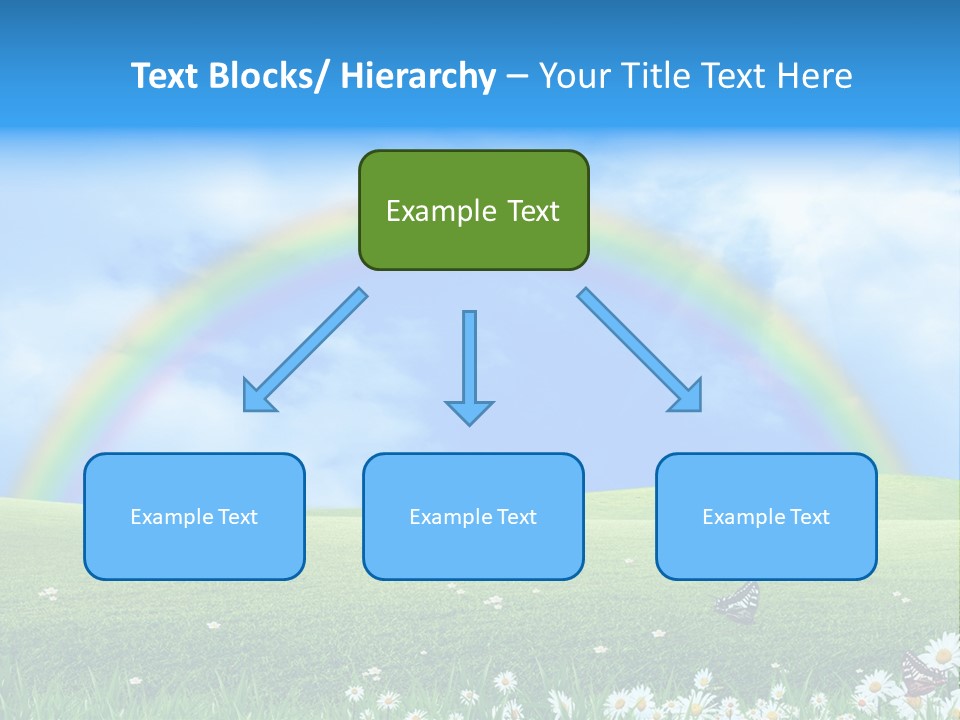 Flower Cloud Green PowerPoint Template