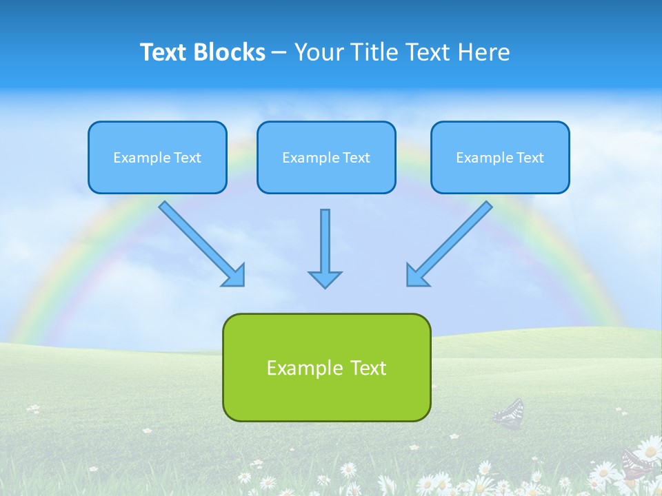 Flower Cloud Green PowerPoint Template