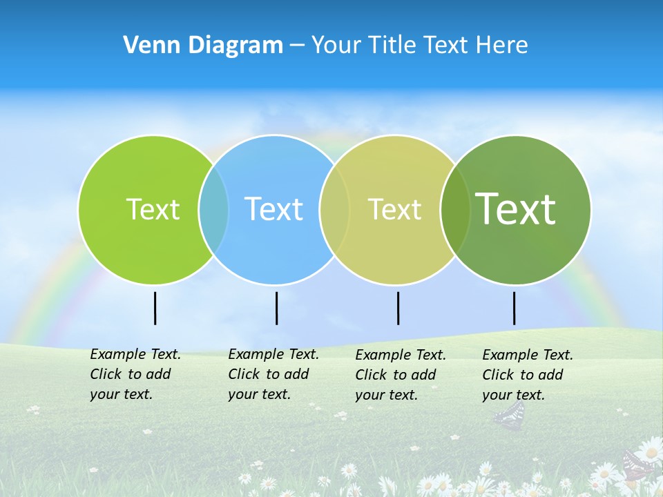 Flower Cloud Green PowerPoint Template
