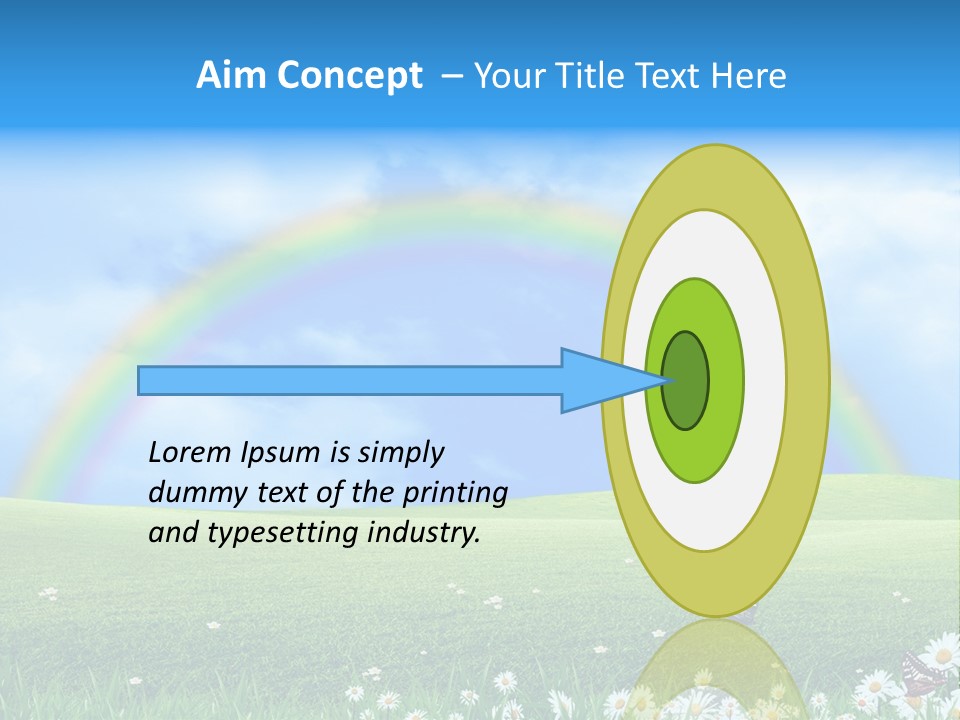 Flower Cloud Green PowerPoint Template