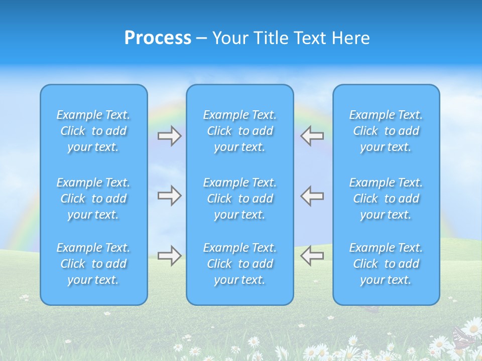 Flower Cloud Green PowerPoint Template