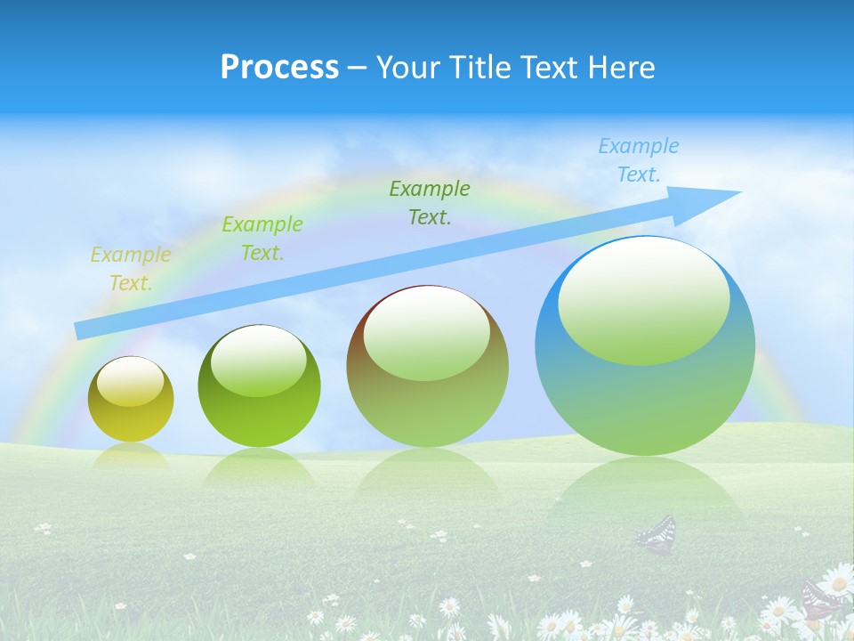 Flower Cloud Green PowerPoint Template