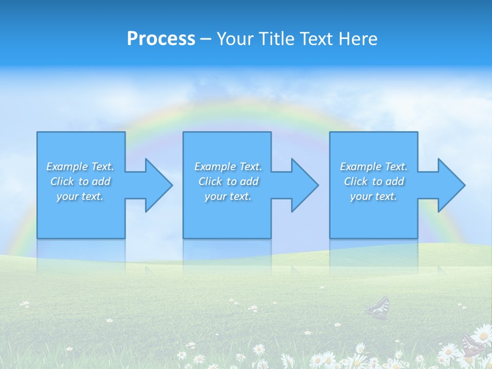 Flower Cloud Green PowerPoint Template