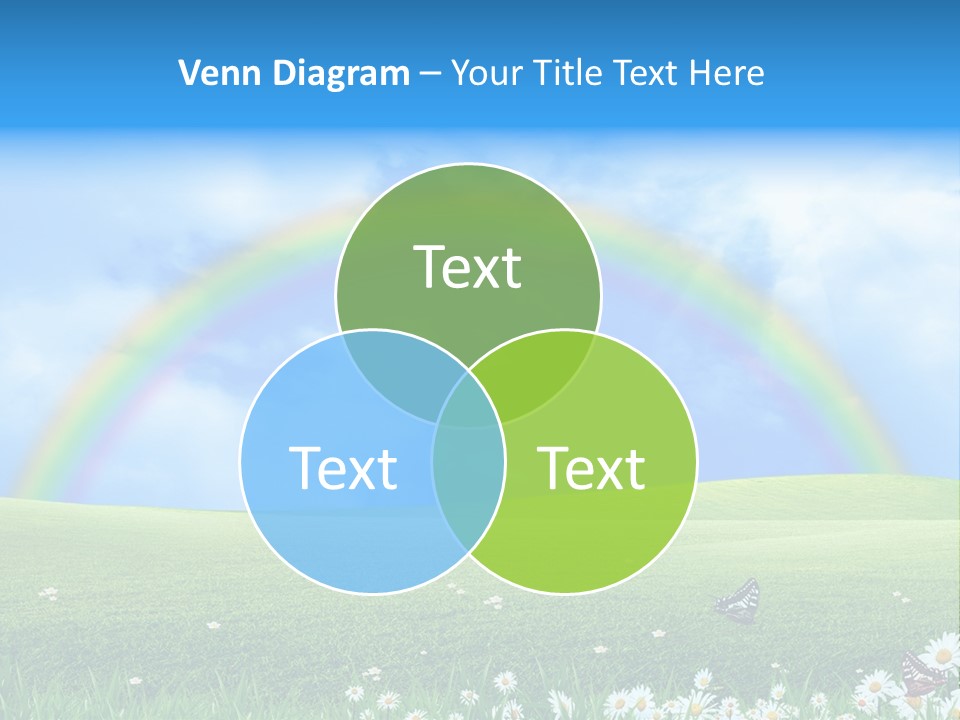 Flower Cloud Green PowerPoint Template