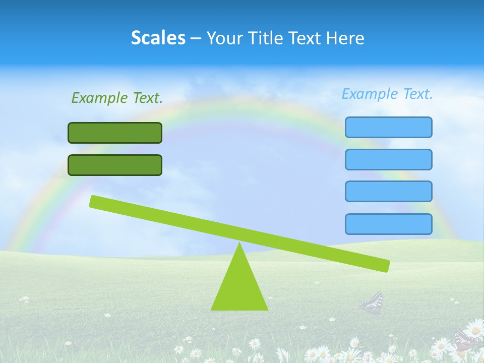 Flower Cloud Green PowerPoint Template