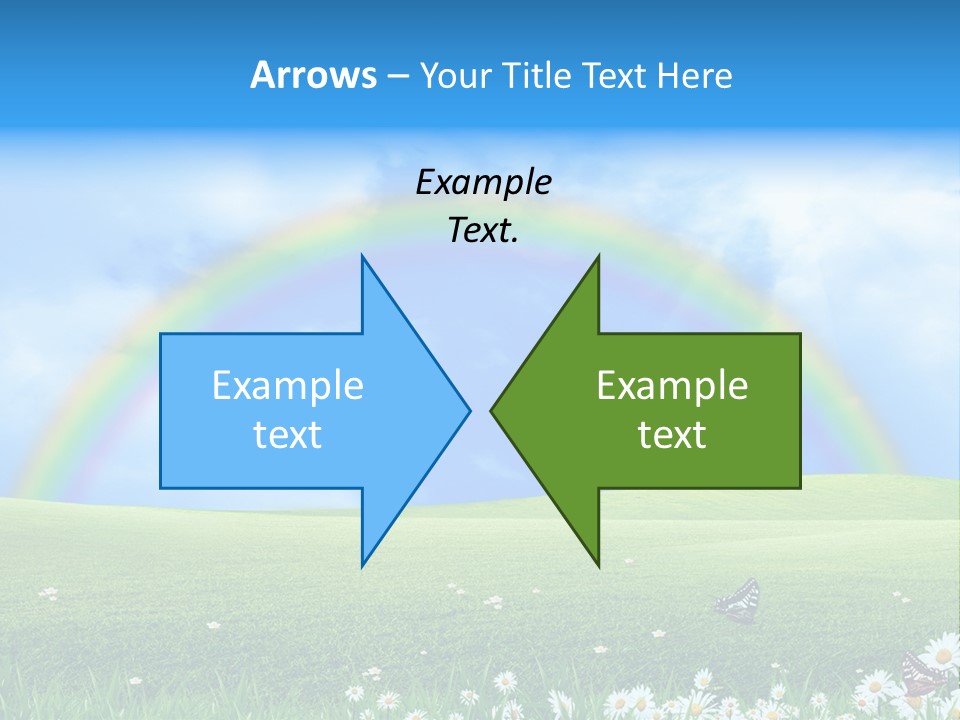 Flower Cloud Green PowerPoint Template