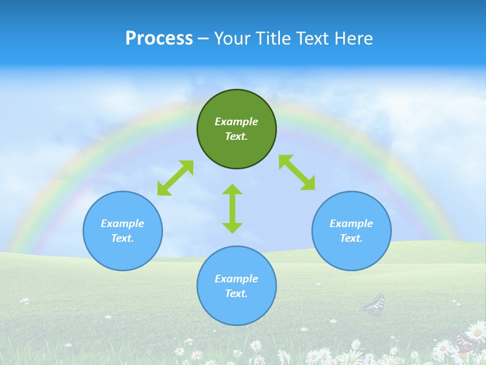 Flower Cloud Green PowerPoint Template