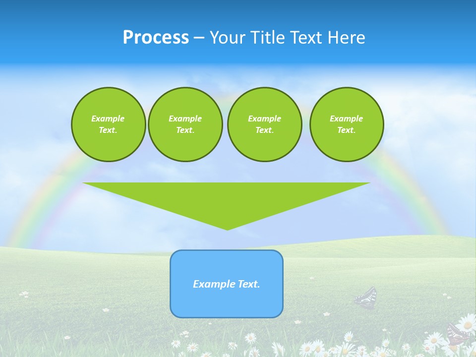 Flower Cloud Green PowerPoint Template