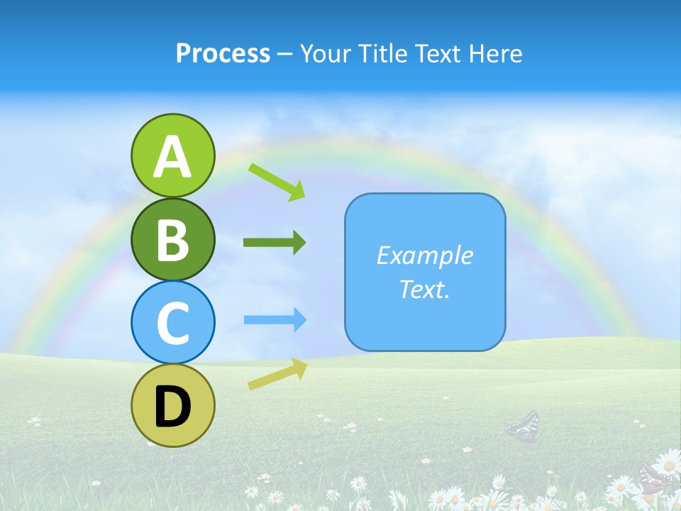 Flower Cloud Green PowerPoint Template