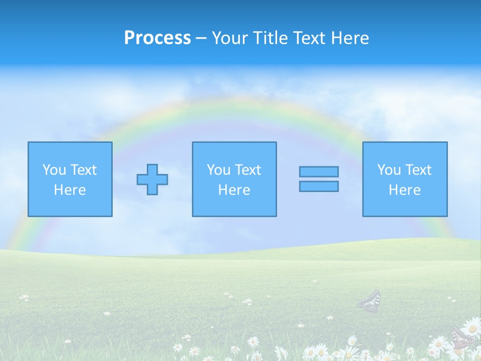 Flower Cloud Green PowerPoint Template