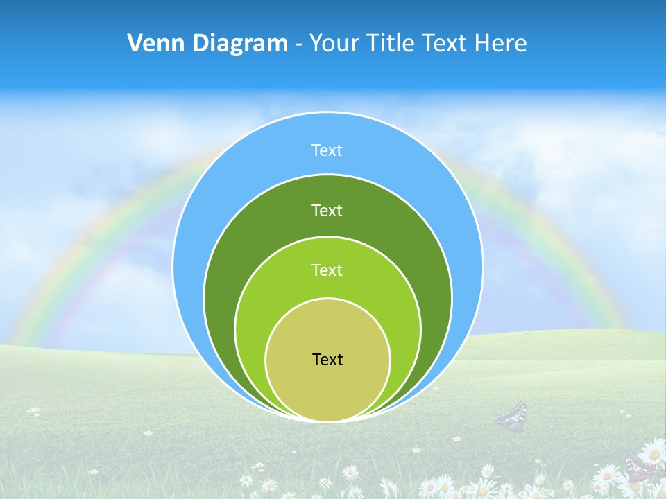 Flower Cloud Green PowerPoint Template