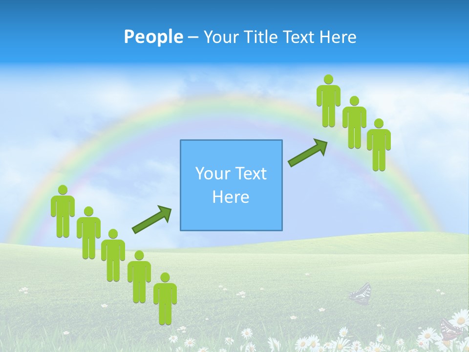 Flower Cloud Green PowerPoint Template