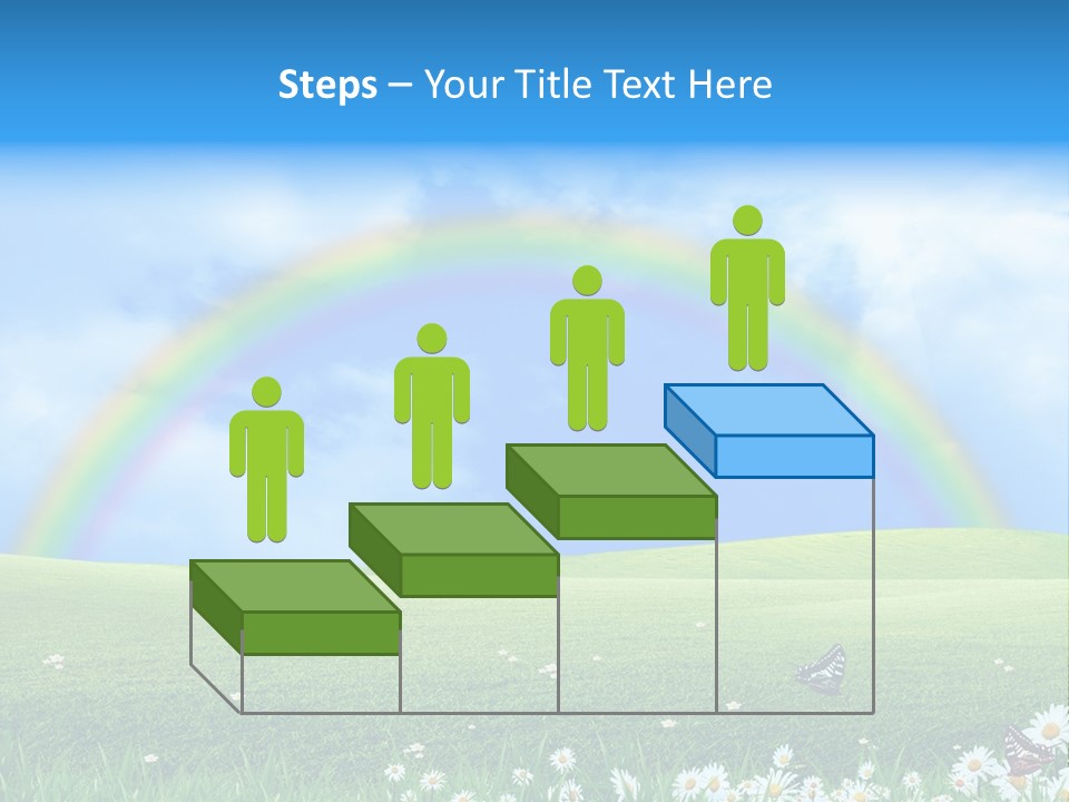 Flower Cloud Green PowerPoint Template