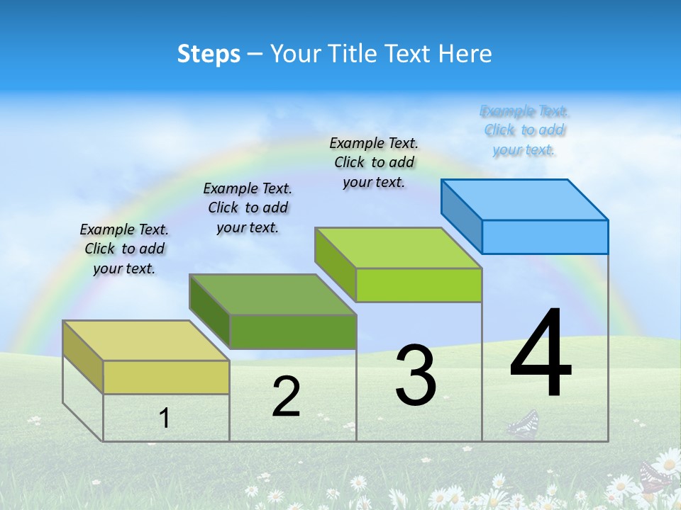 Flower Cloud Green PowerPoint Template