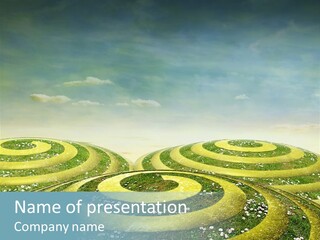 May Spiral Seam PowerPoint Template