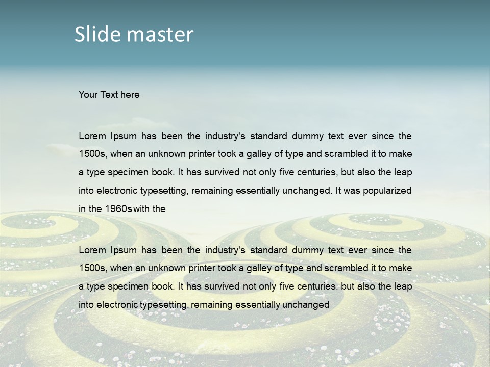 May Spiral Seam PowerPoint Template