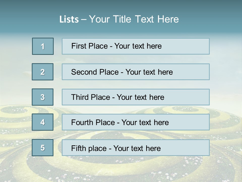 May Spiral Seam PowerPoint Template
