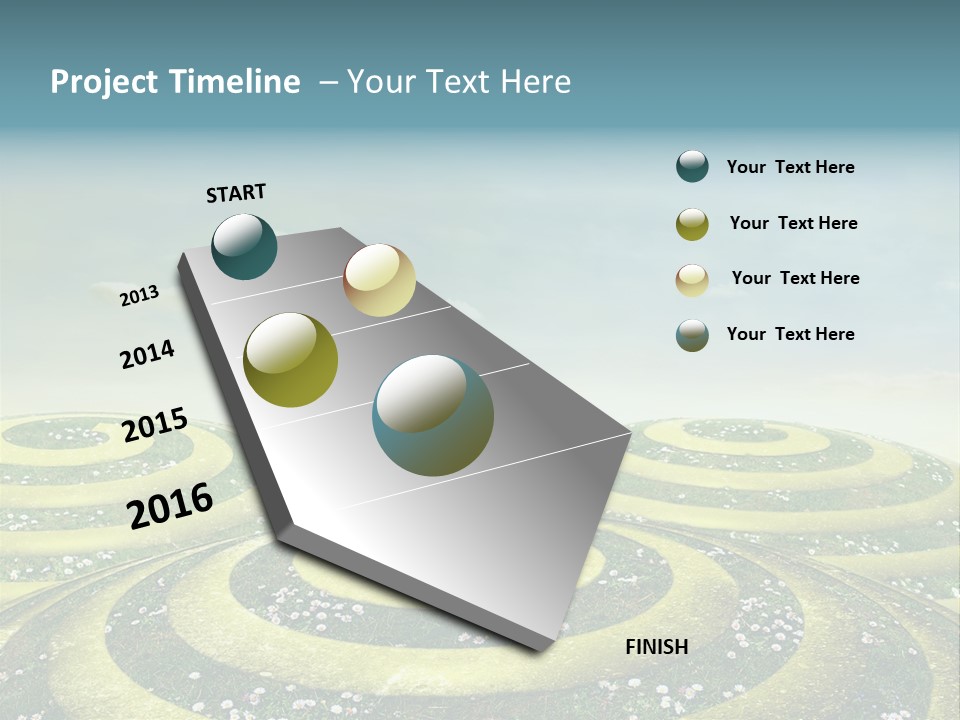 May Spiral Seam PowerPoint Template