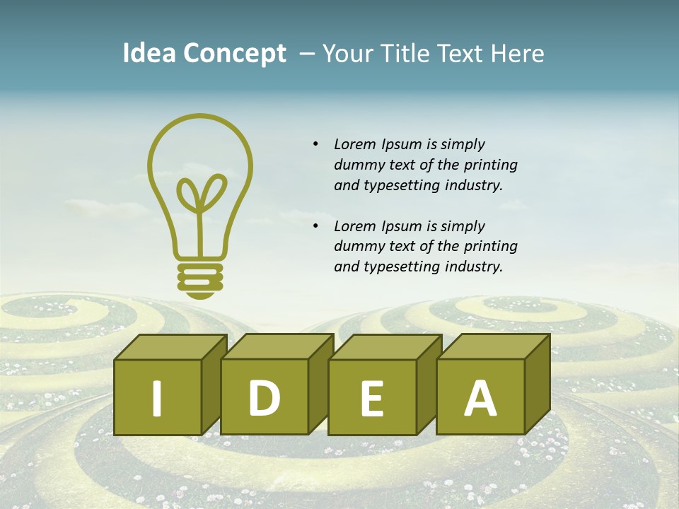 May Spiral Seam PowerPoint Template