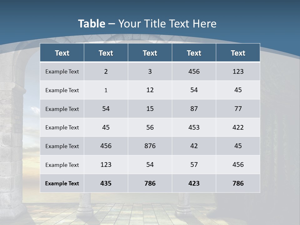 Palace Antique Europe PowerPoint Template