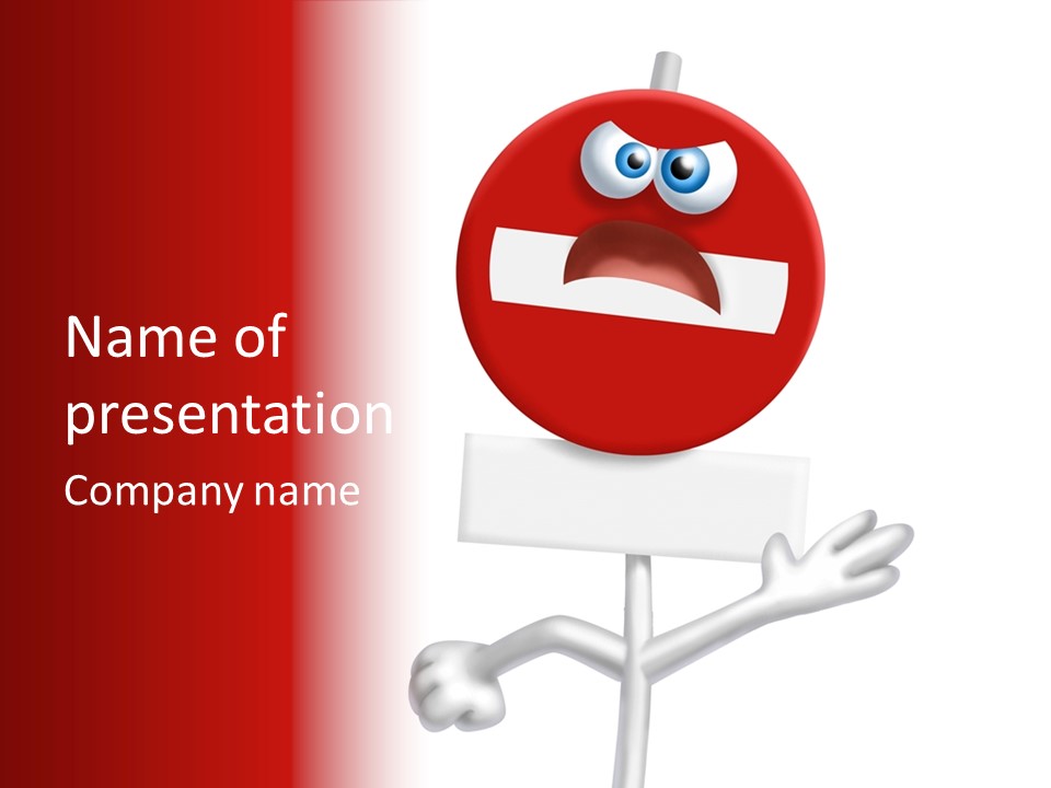 Entrance Fine Crazy PowerPoint Template