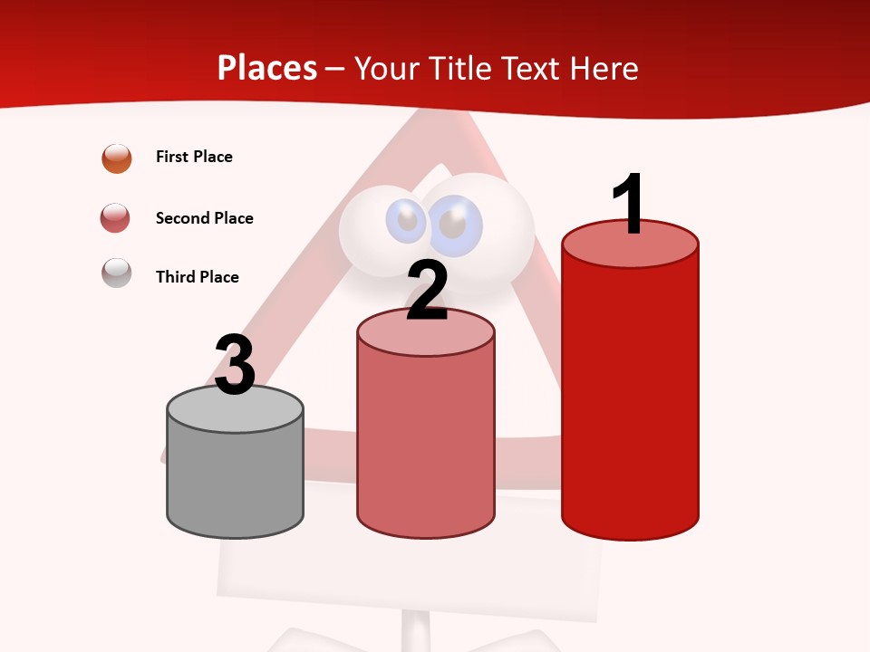 Ban Triangle Character PowerPoint Template