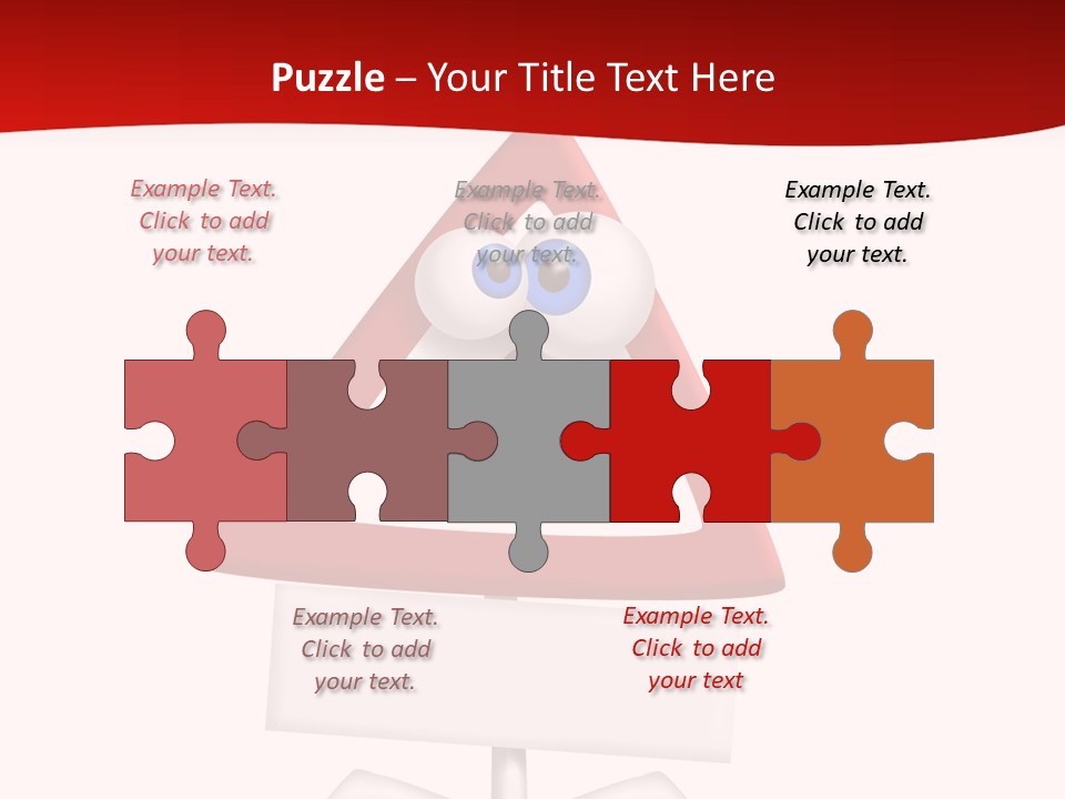 Ban Triangle Character PowerPoint Template