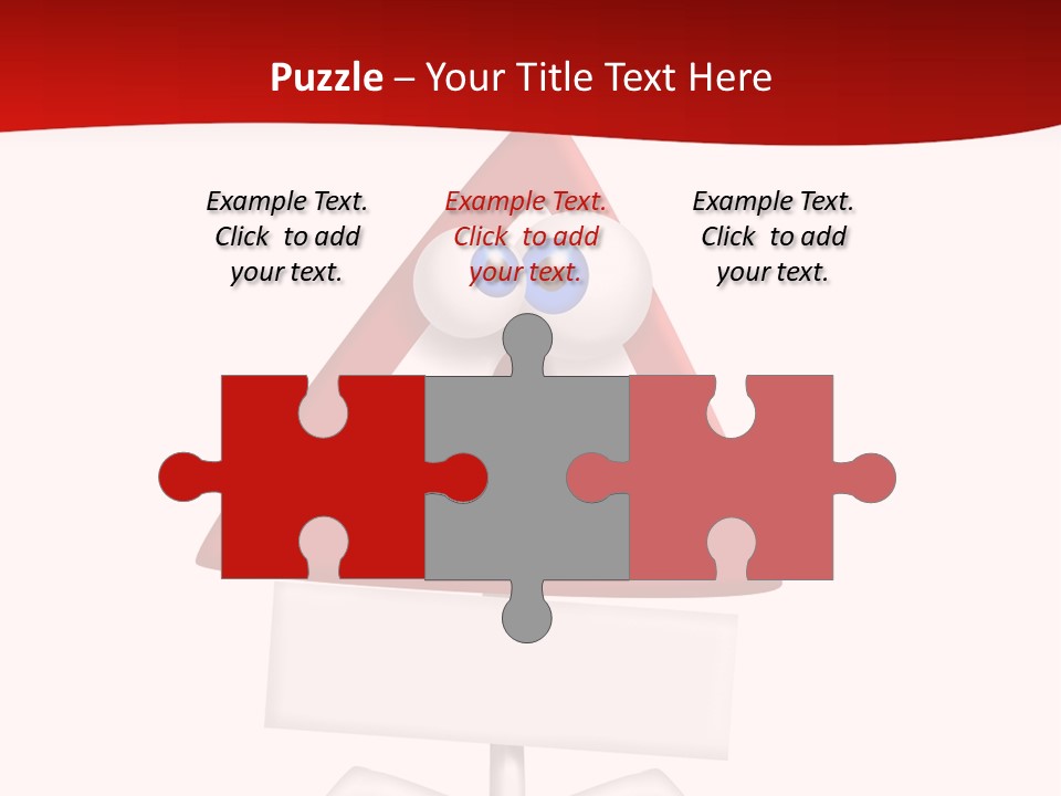 Ban Triangle Character PowerPoint Template