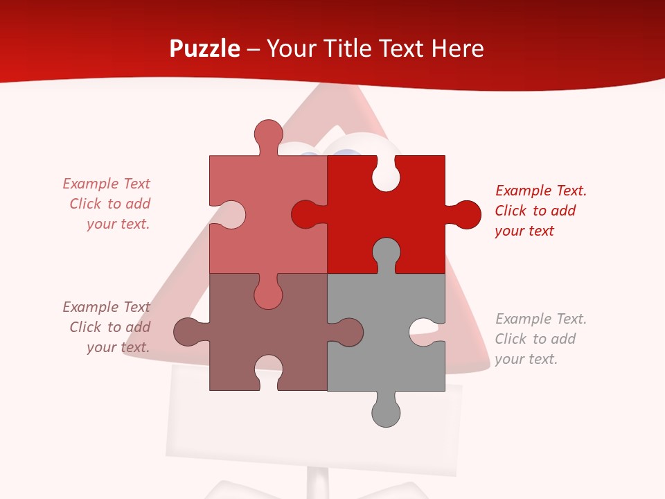 Ban Triangle Character PowerPoint Template