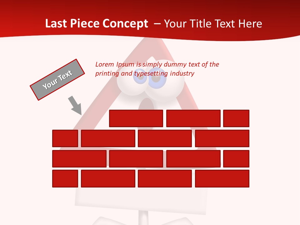 Ban Triangle Character PowerPoint Template