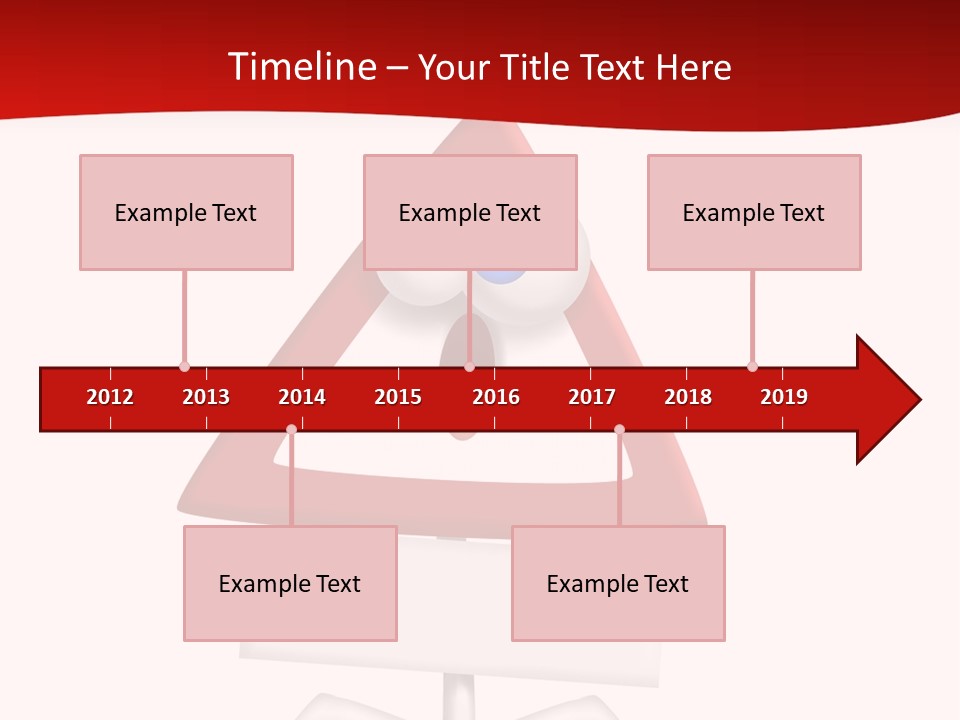 Ban Triangle Character PowerPoint Template
