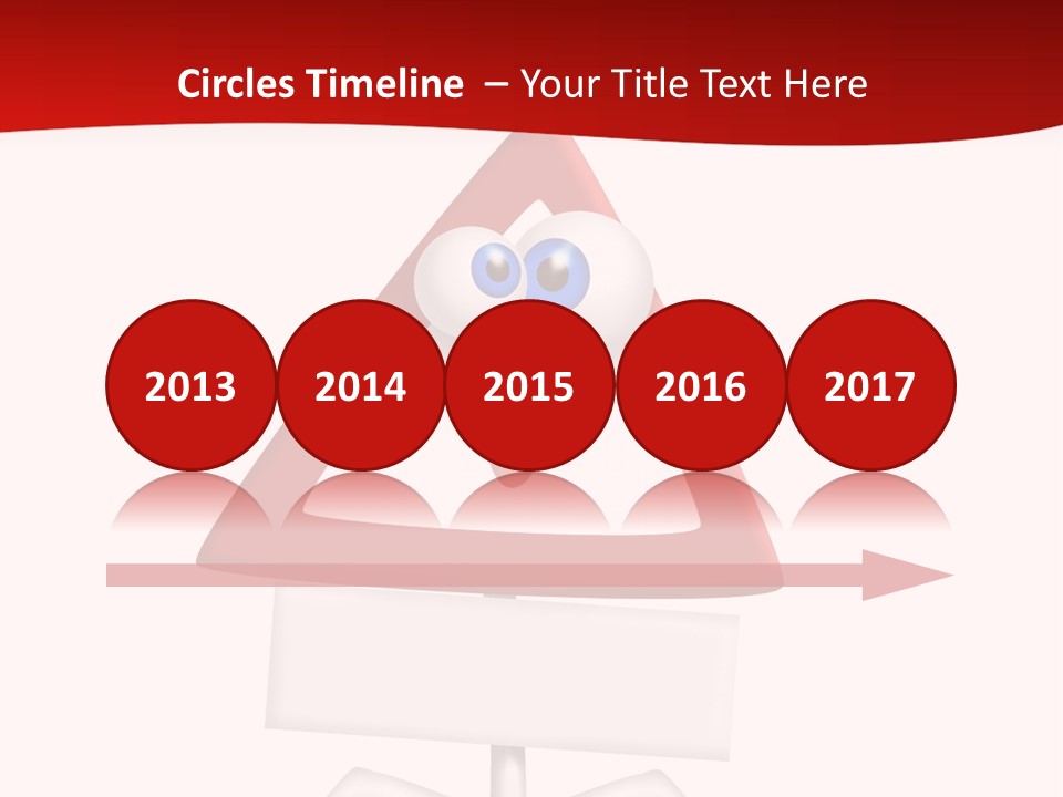 Ban Triangle Character PowerPoint Template