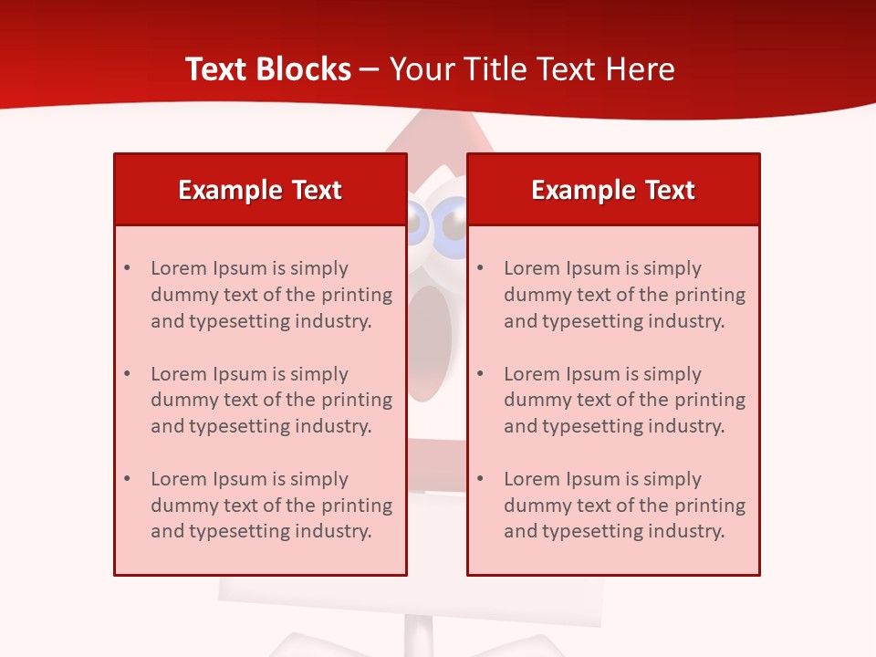 Ban Triangle Character PowerPoint Template