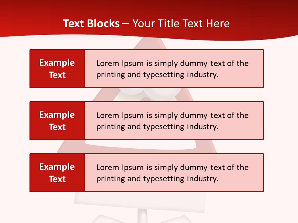 Ban Triangle Character PowerPoint Template