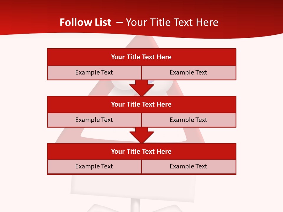 Ban Triangle Character PowerPoint Template