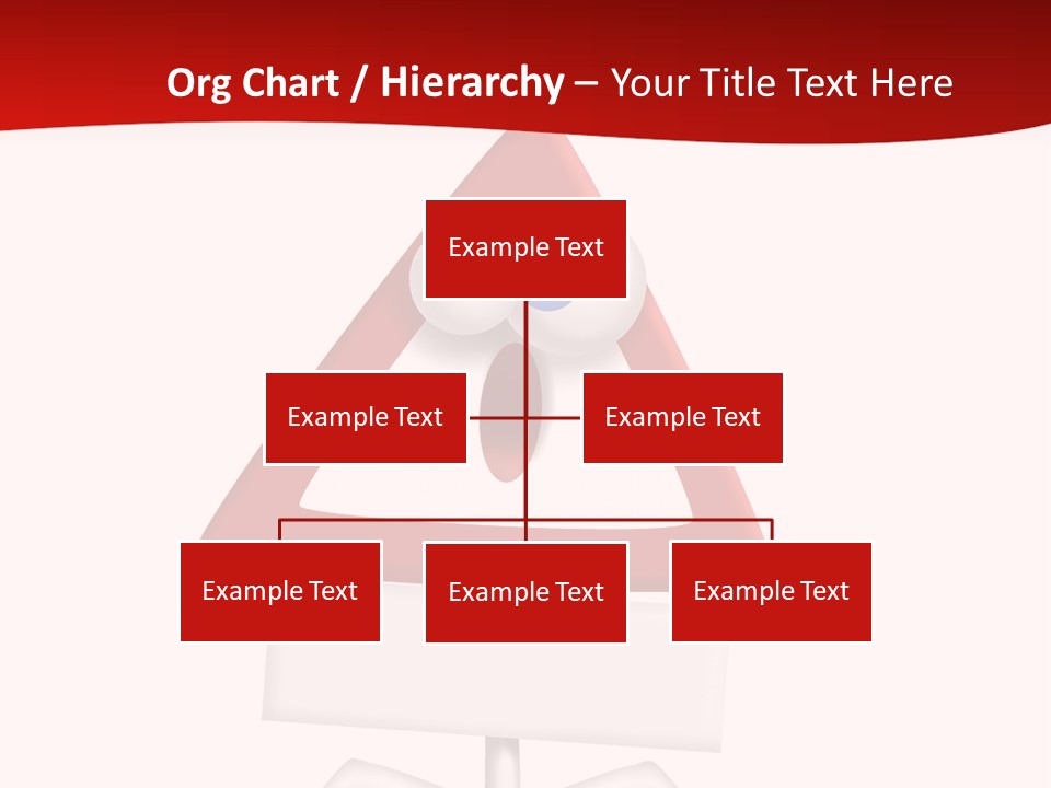 Ban Triangle Character PowerPoint Template