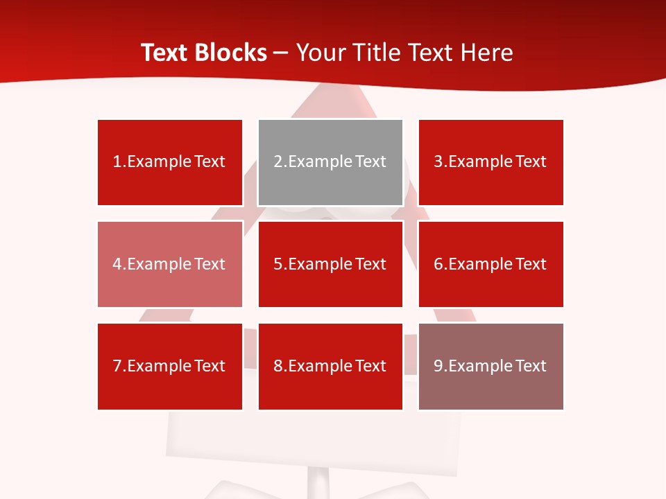 Ban Triangle Character PowerPoint Template