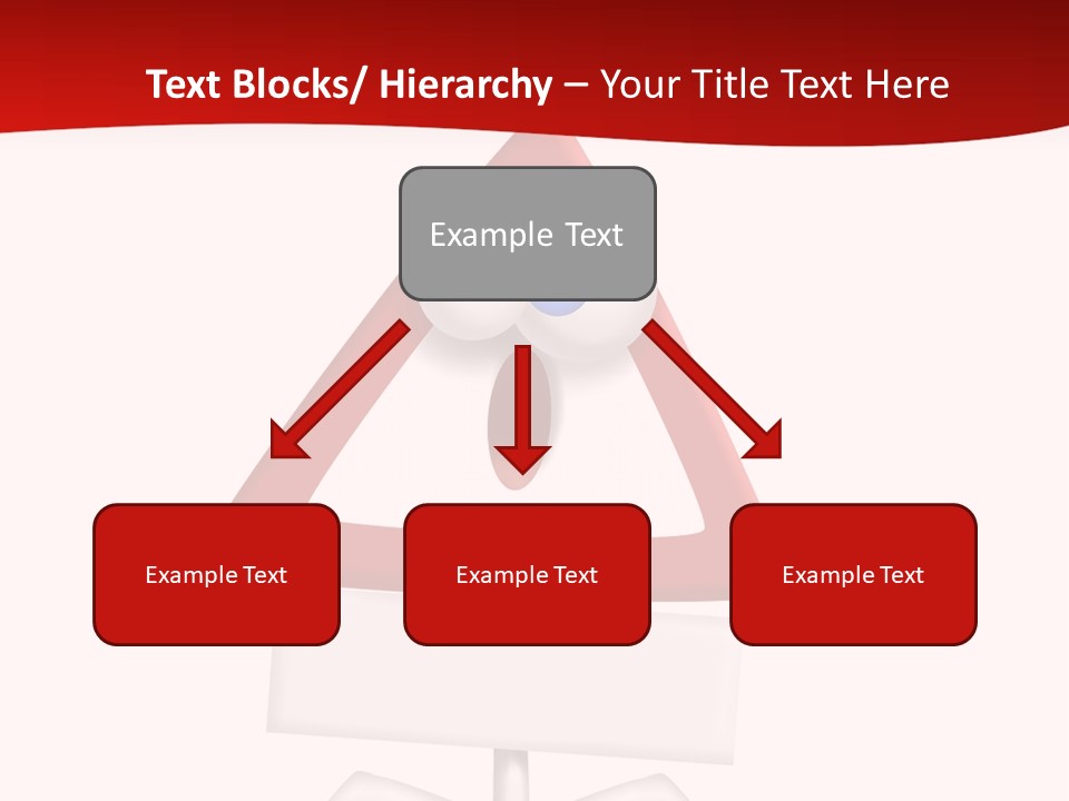 Ban Triangle Character PowerPoint Template