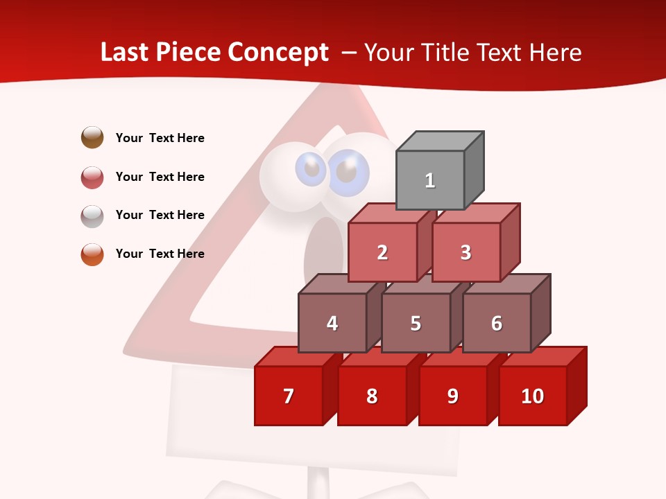 Ban Triangle Character PowerPoint Template