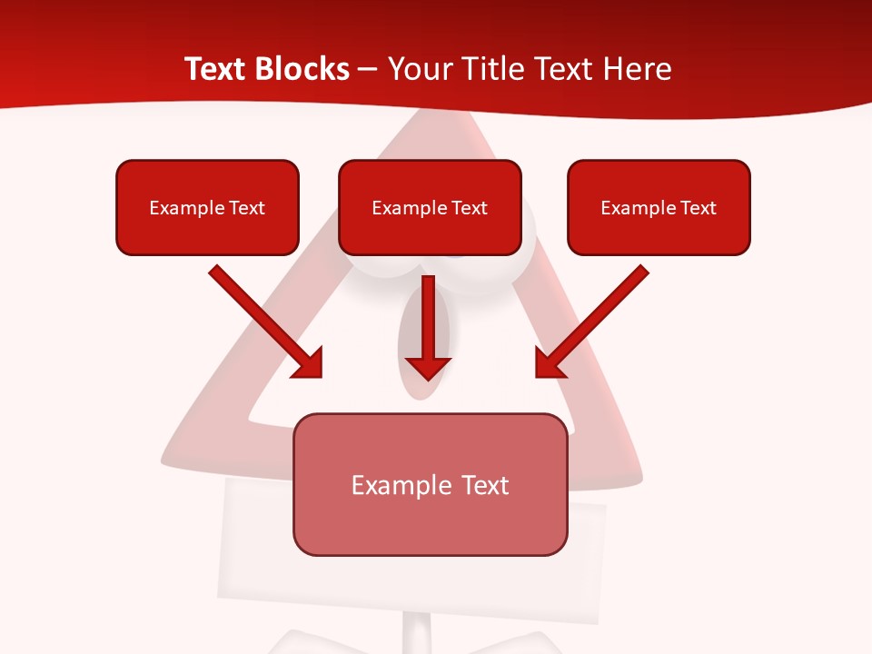 Ban Triangle Character PowerPoint Template