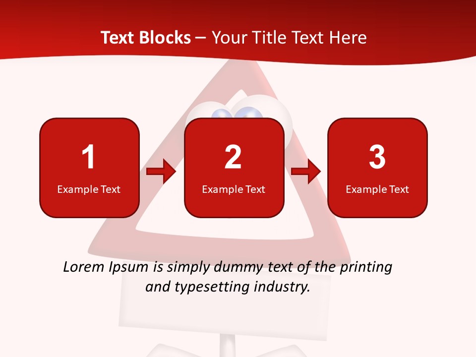 Ban Triangle Character PowerPoint Template