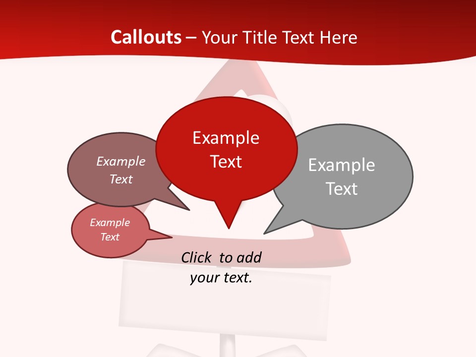 Ban Triangle Character PowerPoint Template