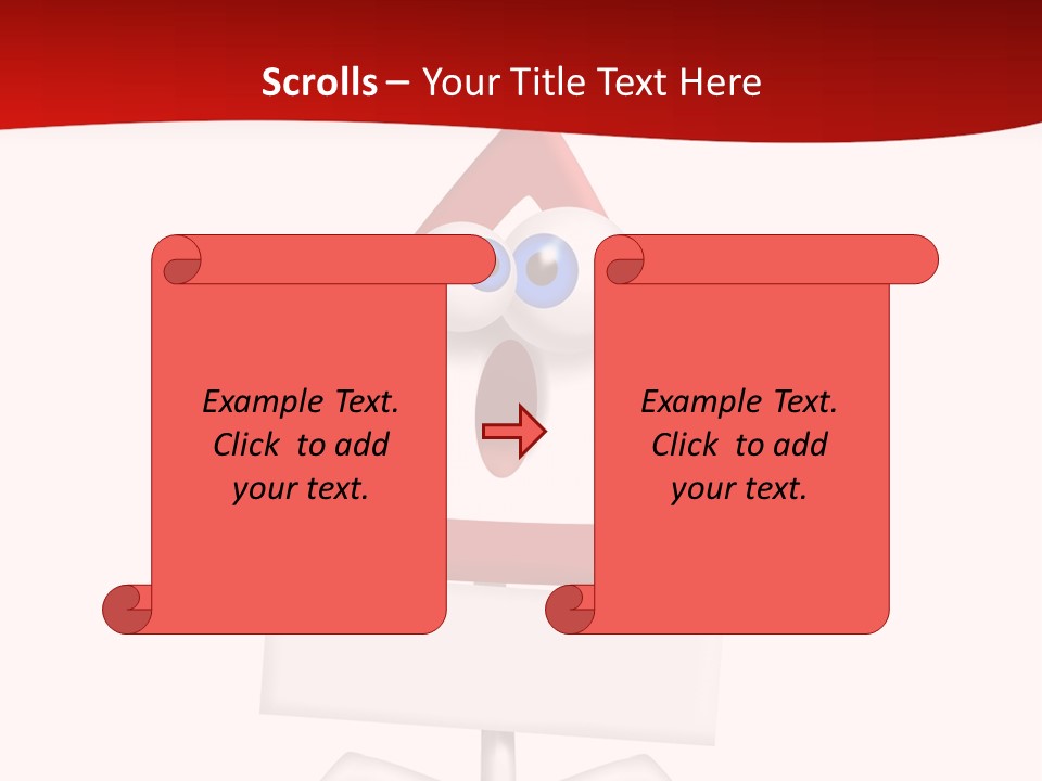 Ban Triangle Character PowerPoint Template