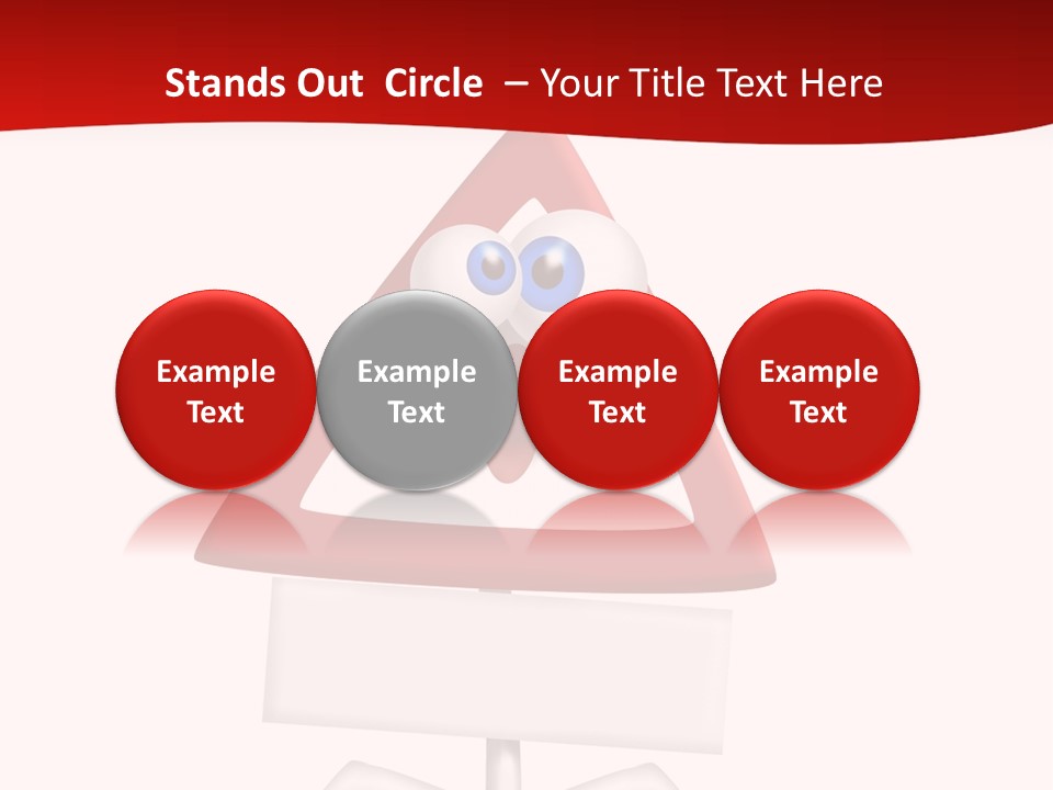 Ban Triangle Character PowerPoint Template