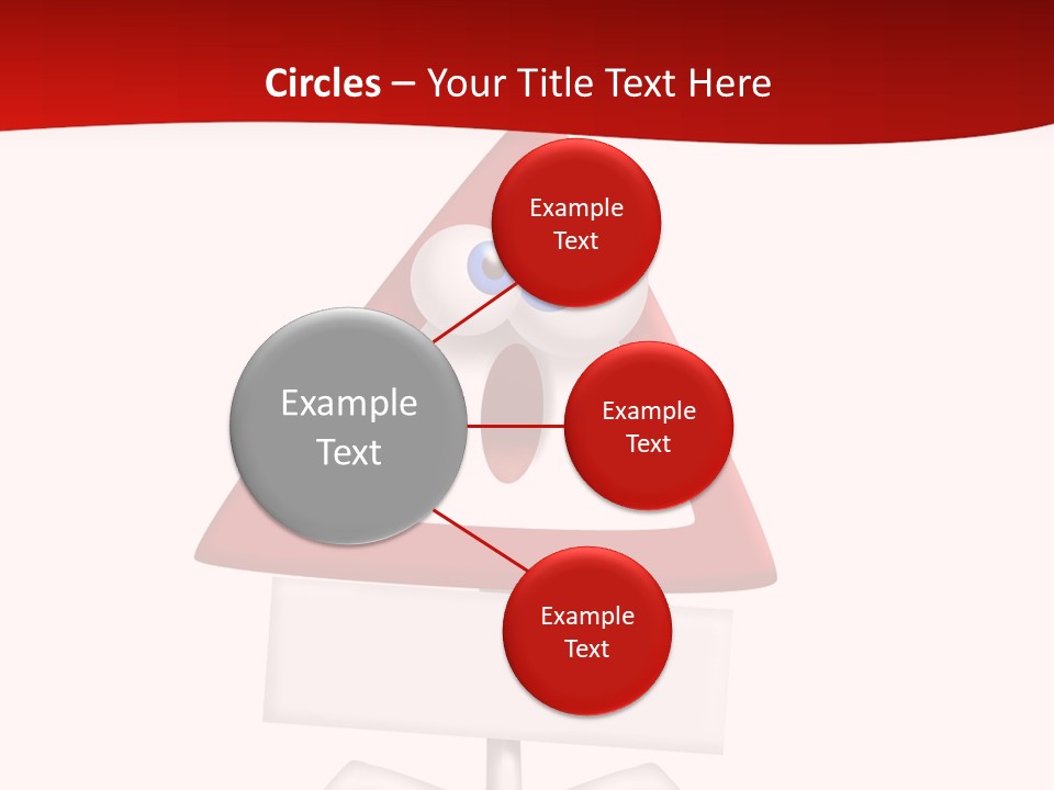 Ban Triangle Character PowerPoint Template