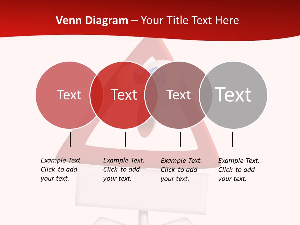 Ban Triangle Character PowerPoint Template