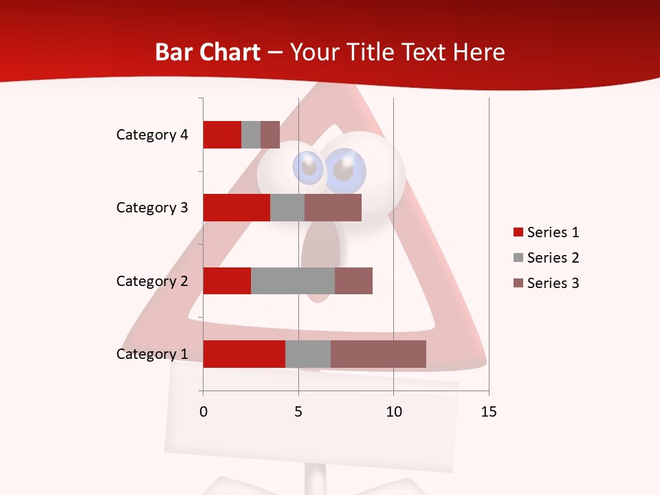 Ban Triangle Character PowerPoint Template